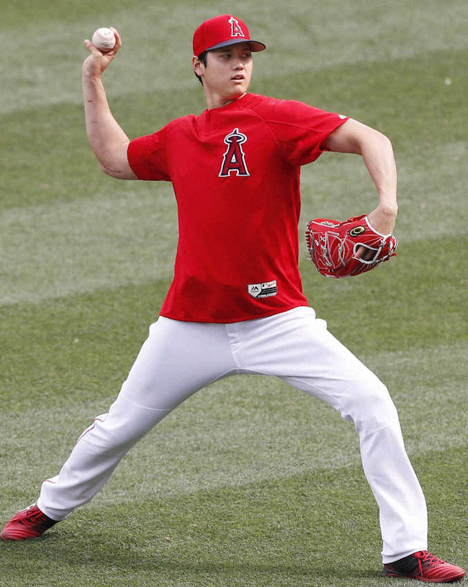 【画像・写真】大谷　投打で調整、チームは今季本拠初勝利