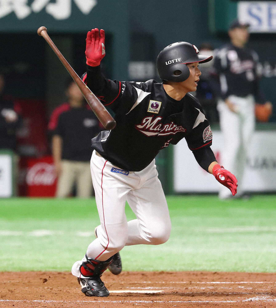 【画像・写真】ロッテ　ドラ1藤原、プロ初打点にホッ　井口監督も評価