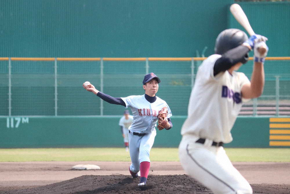 【画像・写真】Max152キロ右腕の近大・村西　リーグ戦初先発し5回1安打1失点で初勝利