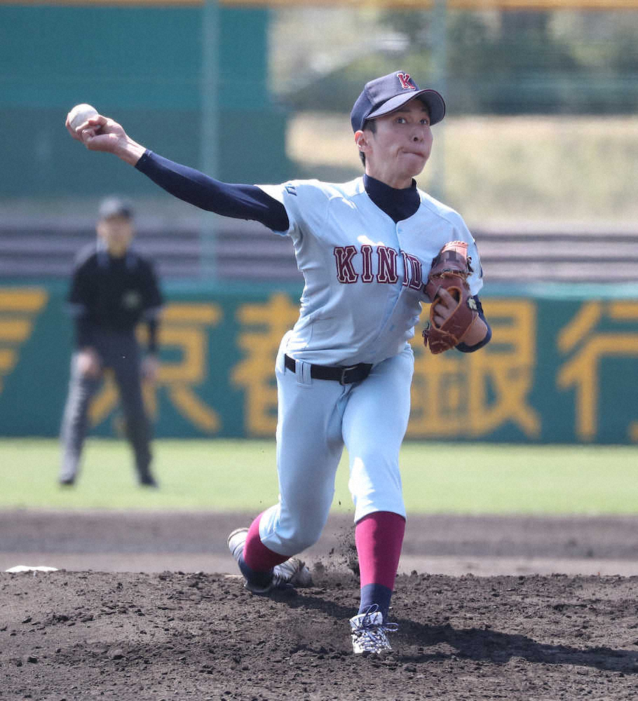 【画像・写真】近大　投打かみ合い勝ち点1　ドラフト候補の村西は連投で1失点完投、主将・谷川が先制打