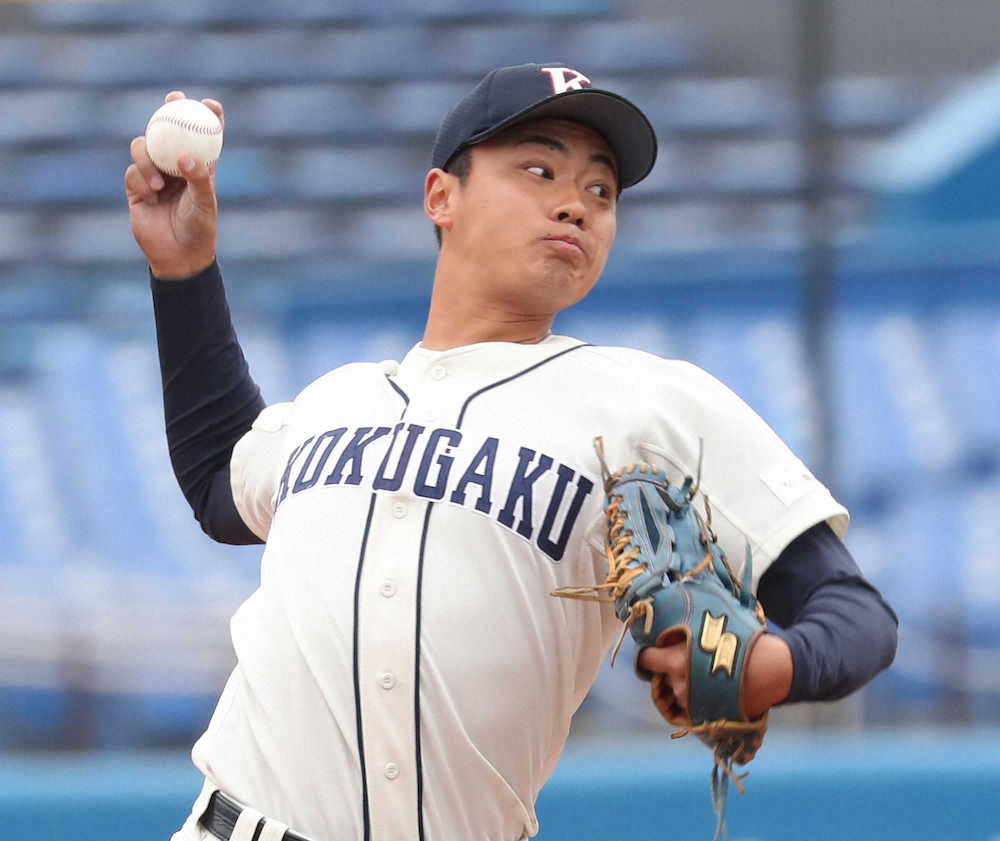 【画像・写真】国学院大、開幕戦快勝　エース横山が誕生日の母に届ける7K