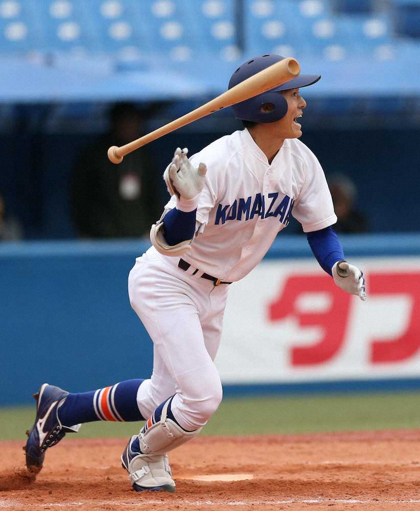 【画像・写真】駒大、1年生・林琢がV打「出来過ぎ」センバツVの母校に刺激