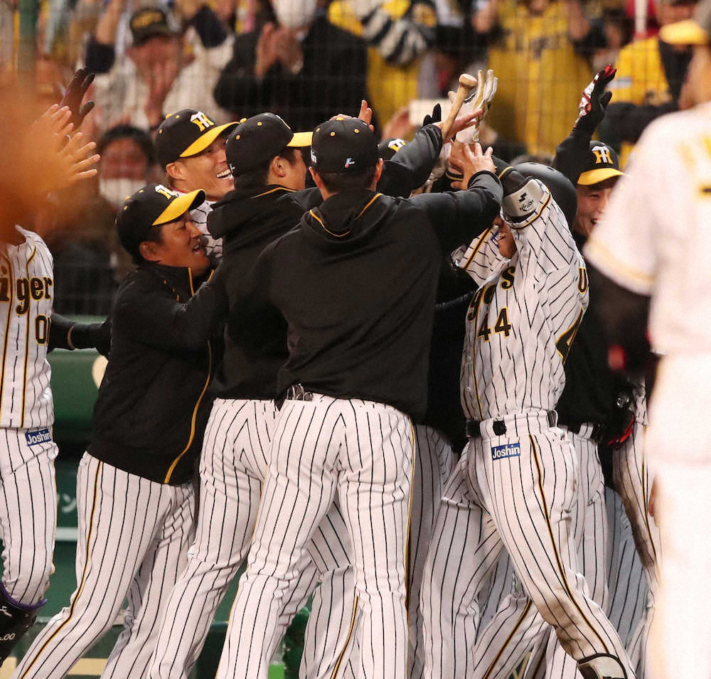【画像・写真】骨折しているのに…梅野「めちゃくちゃうれしい」サイクル安打　阪神が5点差ハネ返して大逆転勝ち　