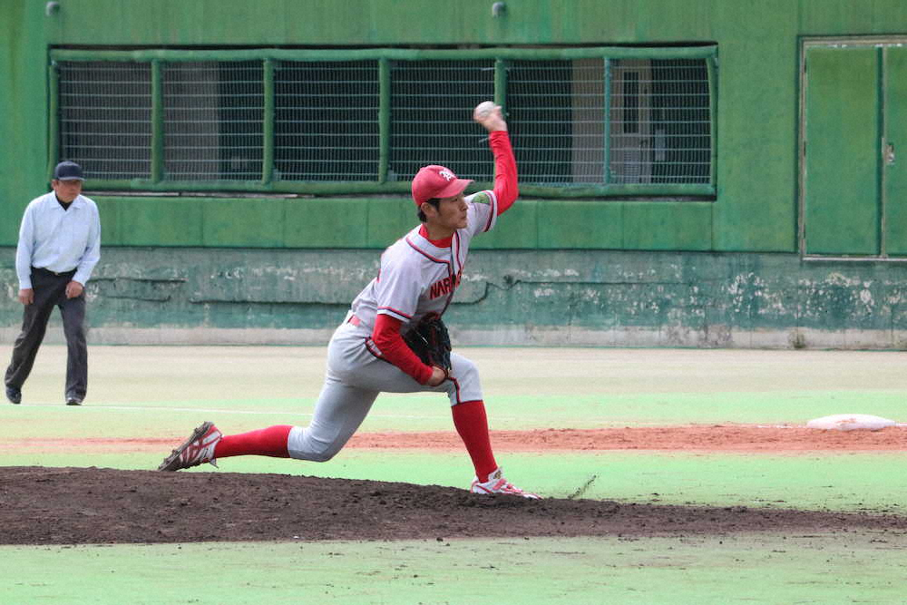 【画像・写真】ドラフト候補の“二刀流”奈良学園大・菅田1失点の好投も援護なく黒星