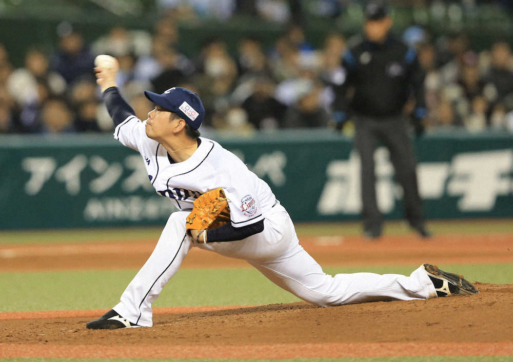 【画像・写真】西武・多和田　7回2死まで完全投球も…吉田正に右前打許す