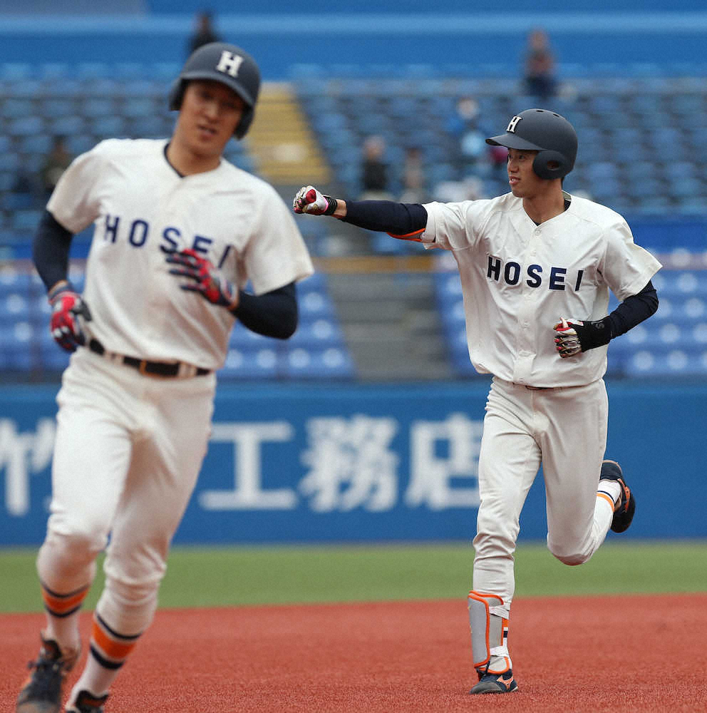 【画像・写真】法大打線爆発　2番宇草ソロ含む4安打5打点＆3番福田3ラン含め7打点＆4番伊藤2発4打点