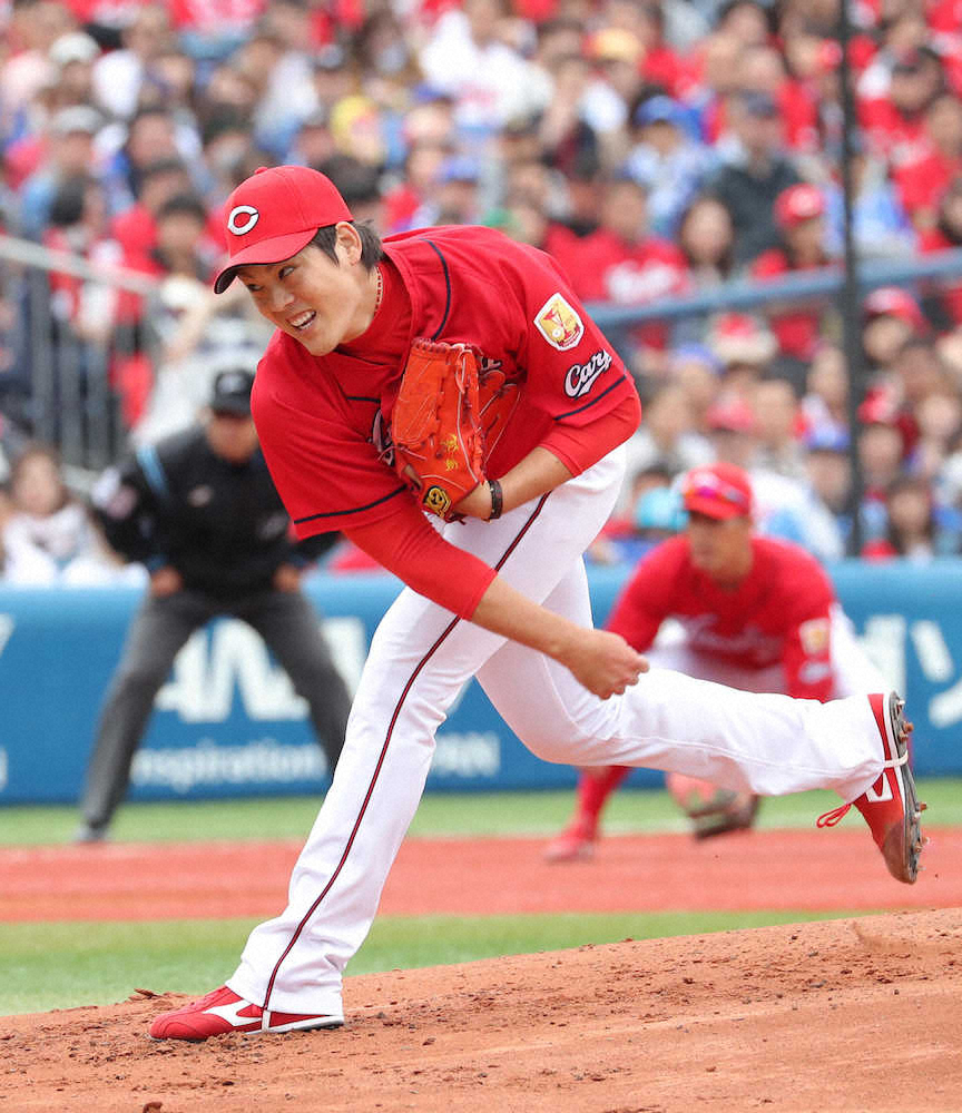 【画像・写真】＜D・広3＞広島の先発・九里（撮影・島崎忠彦）