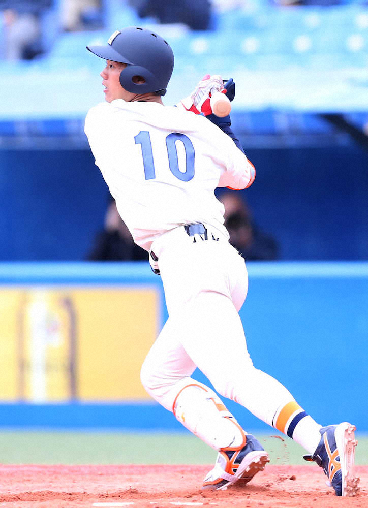 【画像・写真】慶大と法大が連勝し勝ち点1　法大・福田は7打点
