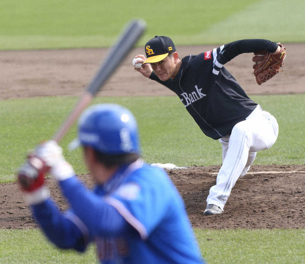 【画像・写真】ソフトB　単独首位、高橋礼が開幕3連勝、大胆&丁寧にゴロの山