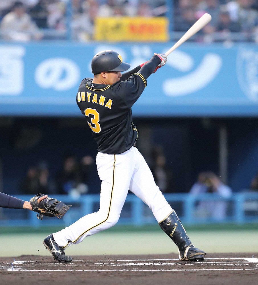 【画像・写真】阪神　大好き松山で2点先制　4番・大山が左前適時打