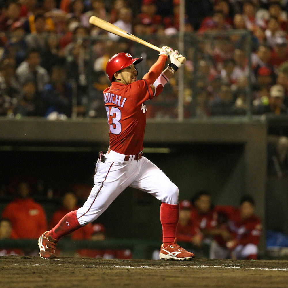 【画像・写真】広島、執念の大逆転で「V率0％」阻止！9回2死から菊池同点打　石原V打