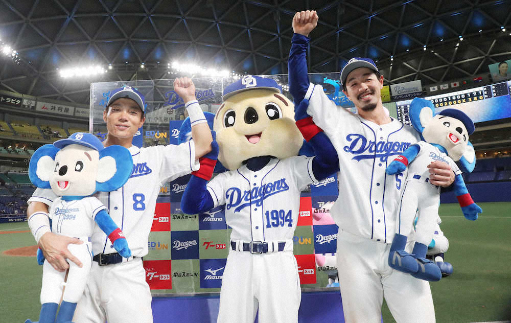 【画像・写真】中日・大島、貴重な先制打！「久々に良いバッティングができた」