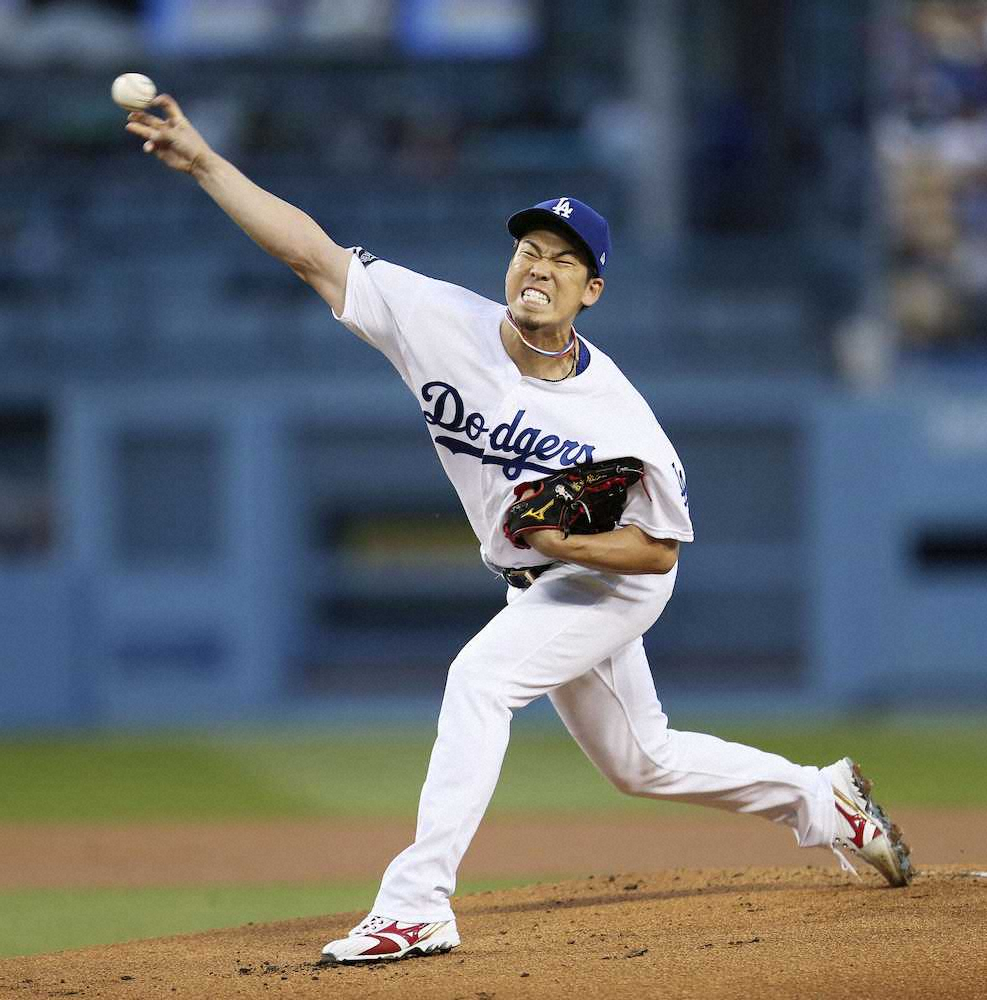 【画像・写真】マエケン、リーグトップタイ3勝目　日本人投手9人目のメジャー通算40勝到達　