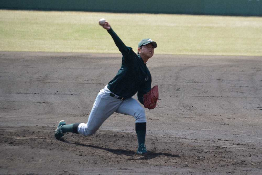 【画像・写真】今秋ドラフト候補の大型右腕　JR東日本・太田　要所抑えて勝利投手