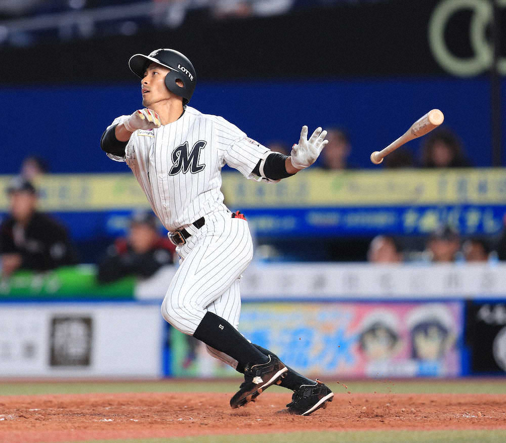 【画像・写真】ロッテ、新1番・荻野がV打「当たりは良くなかったけど」