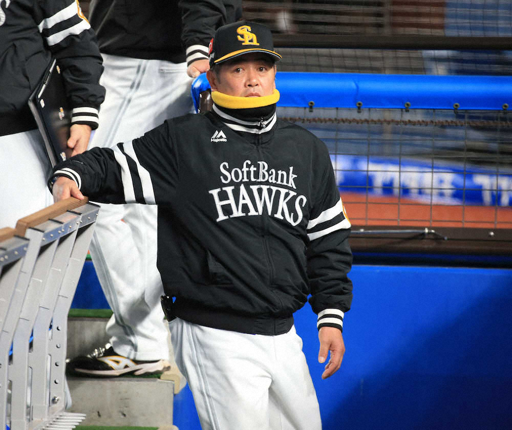 【画像・写真】ソフトB、2戦連続零敗で2位転落　上林が死球で途中交代