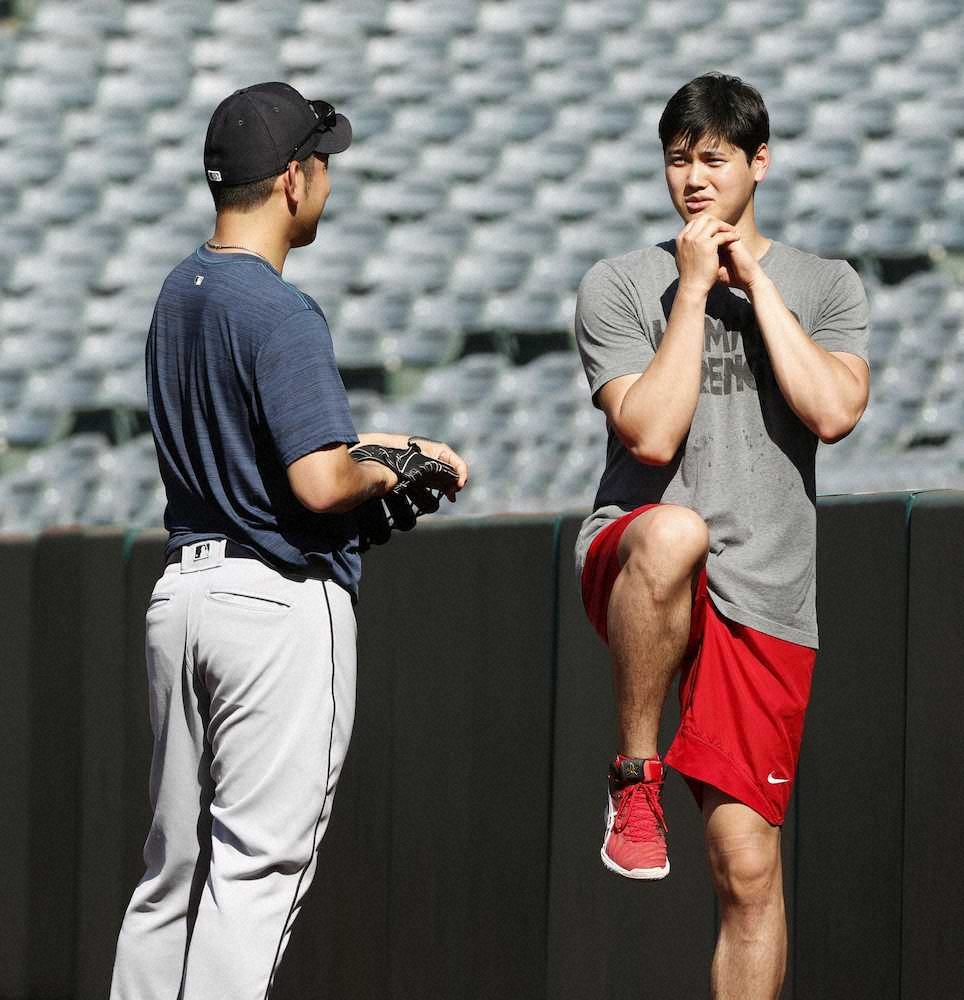 【画像・写真】雄星　大谷と1年半ぶり再会、初勝利へ“6度目の正直”だ