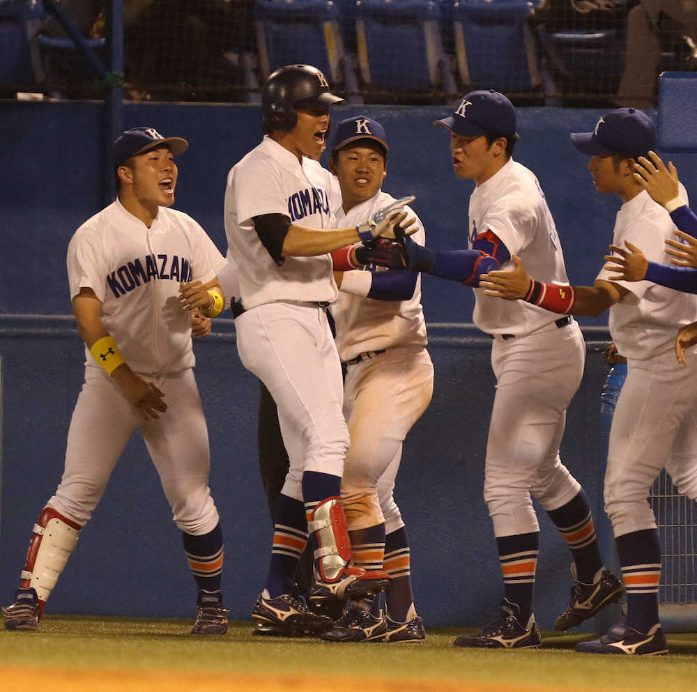 【画像・写真】駒大　執念の連敗ストップ　4番・平野が決勝スクイズ