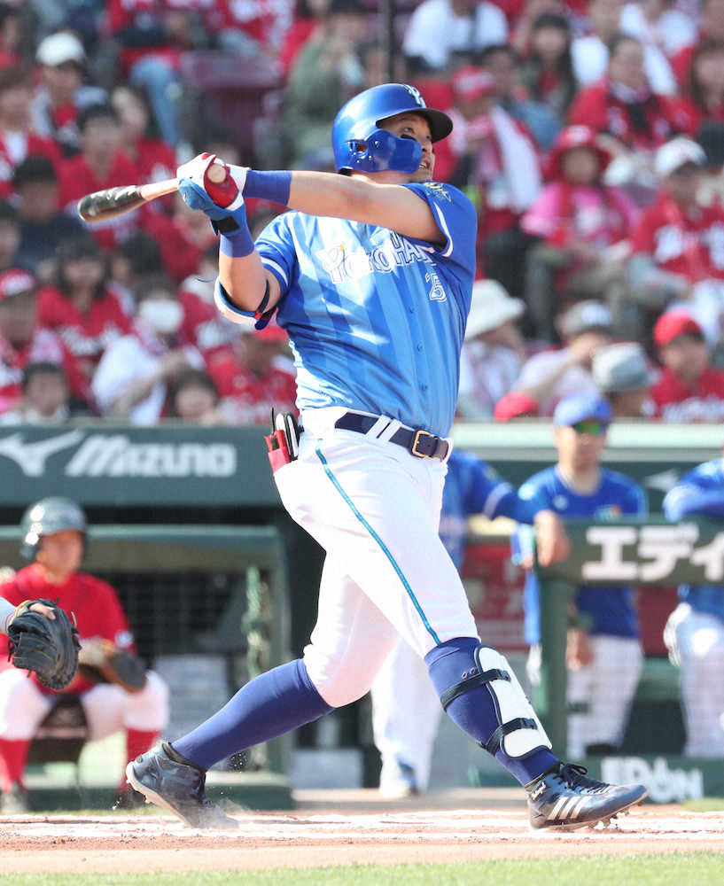 【画像・写真】DeNA筒香　死球受けた広島・床田からソロ本塁打！