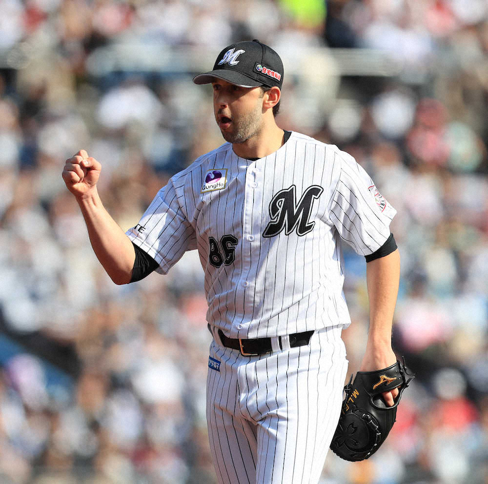 【画像・写真】ロッテが4連勝　ボルシンガー6回1失点で待望の初勝利