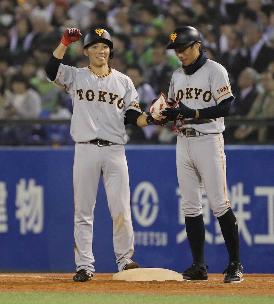 【画像・写真】巨人・増田大、うれしいプロ初打席初安打！元とび職の苦労人　初打点も記録