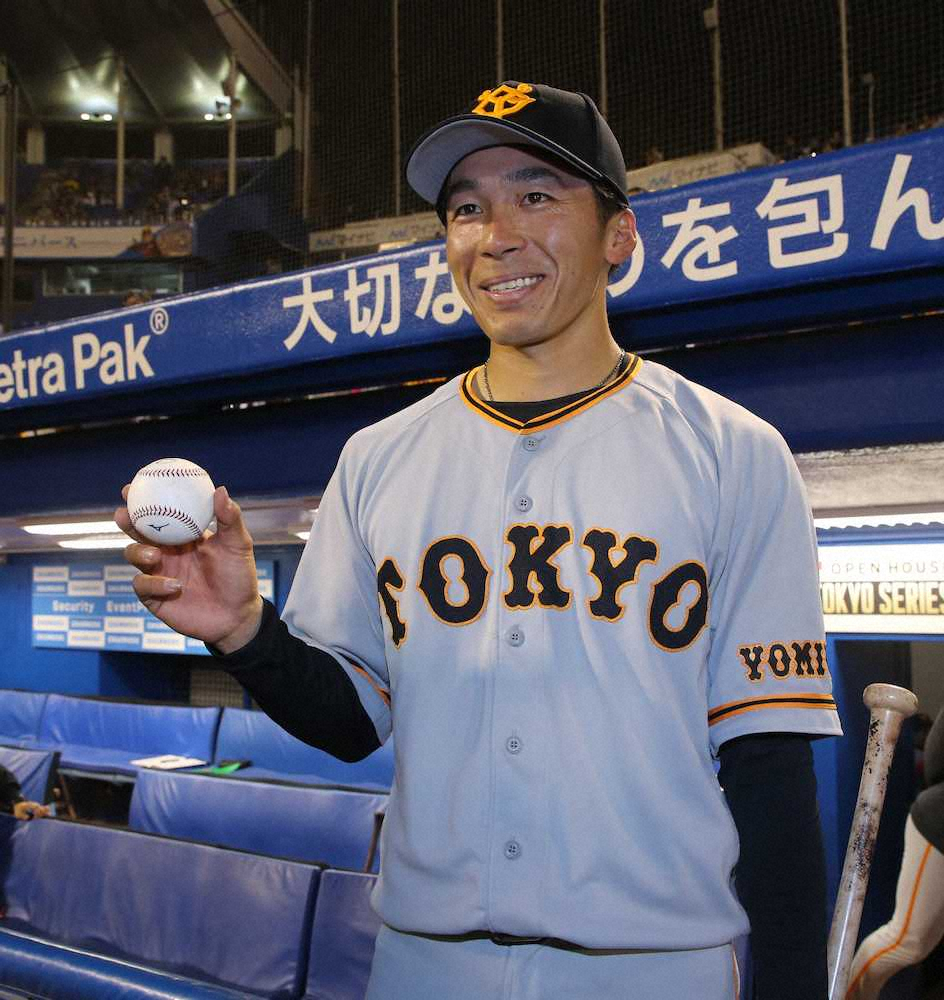 【画像・写真】育成出身の巨人・増田大、プロ初打席で初安打＆初打点「率直に嬉しかった」