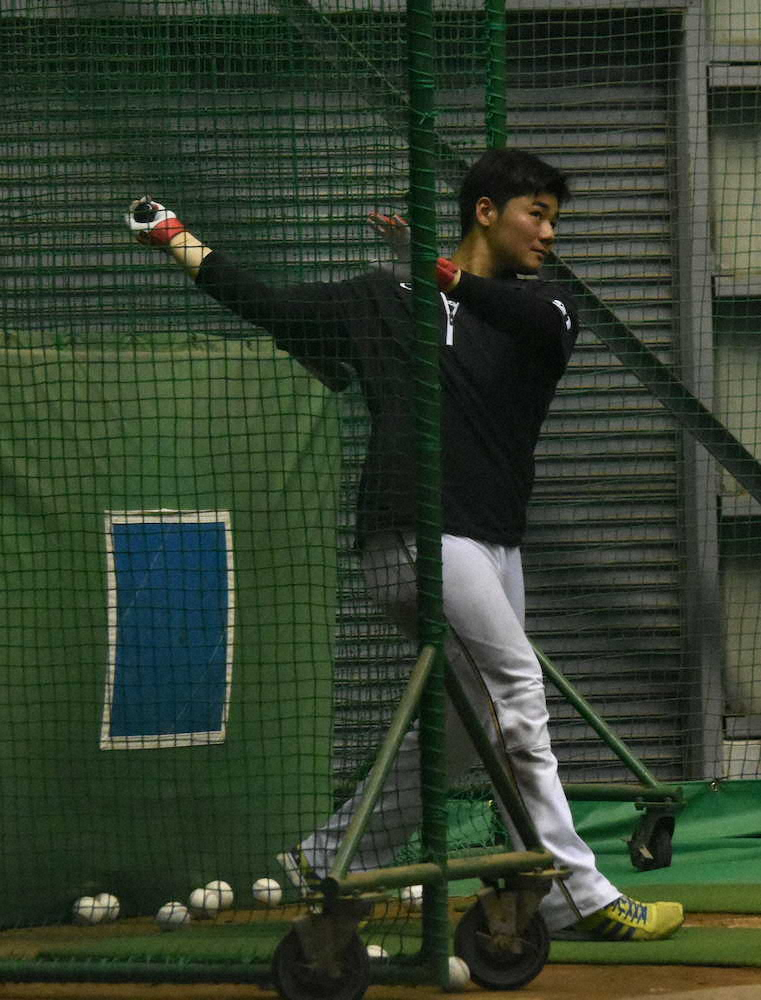 【画像・写真】清宮、フリー打撃再開「ここまで早くこられた」5月下旬実戦復帰へ