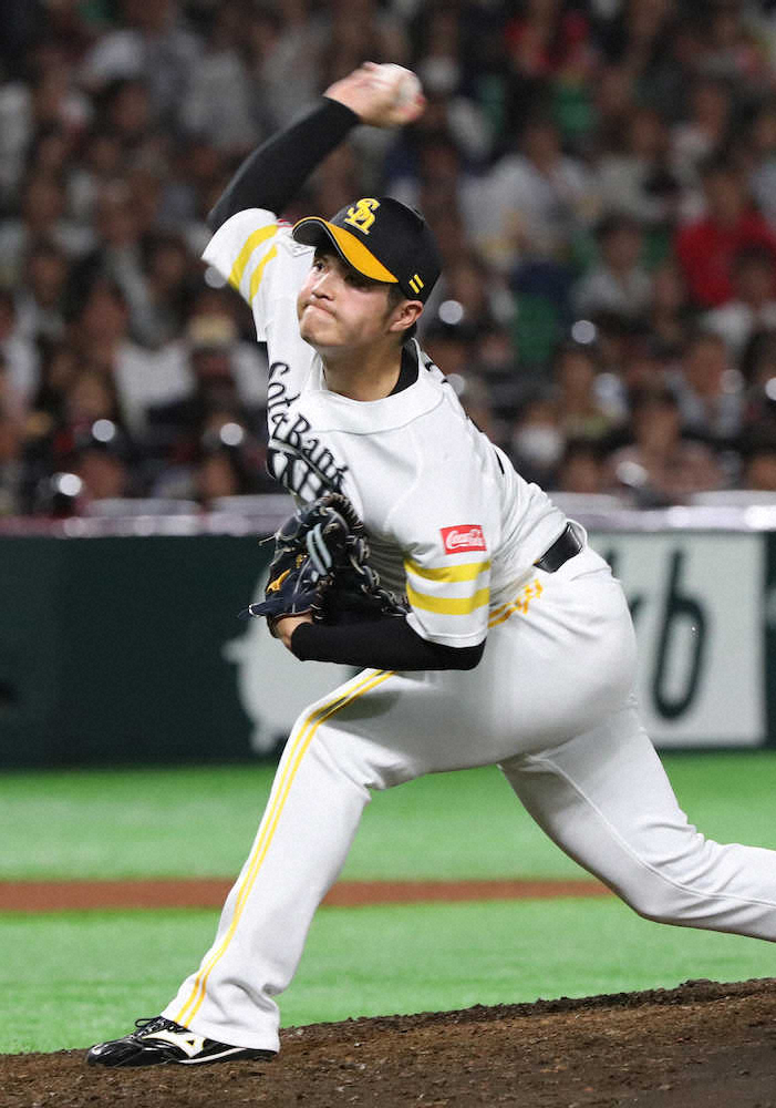 【画像・写真】ソフトB甲斐野、デビュー10戦連続無失点　ドラフト制以降のプロ野球タイ記録