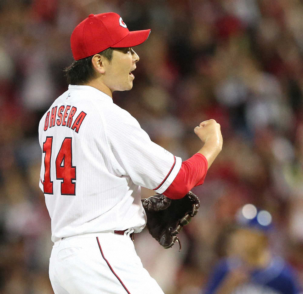 【画像・写真】広島7連勝！大瀬良5年ぶり完封で開幕戦以来の2勝目　8回に会沢V打