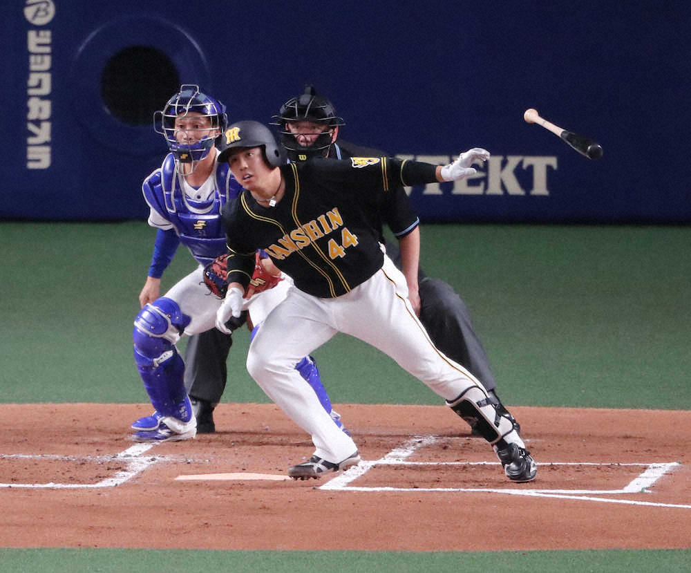 【画像・写真】阪神　いきなり梅野！初回に走者一掃の適時二塁打