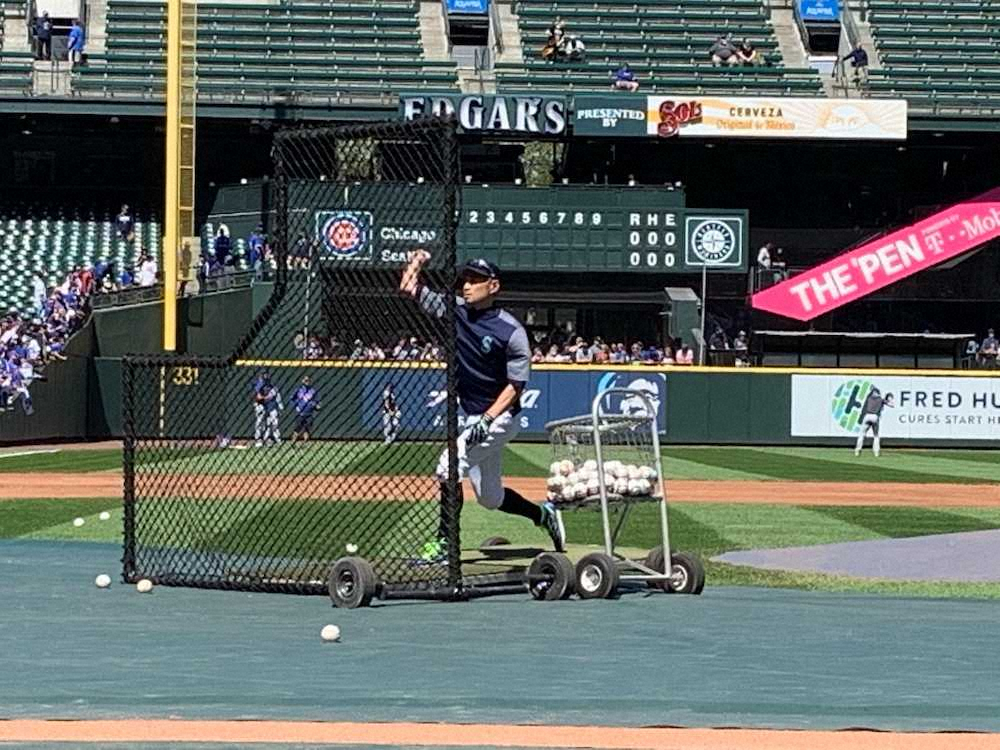 【画像・写真】イチロー氏　試合前練習で打撃投手役　“完ぺき”準備で3人に100球