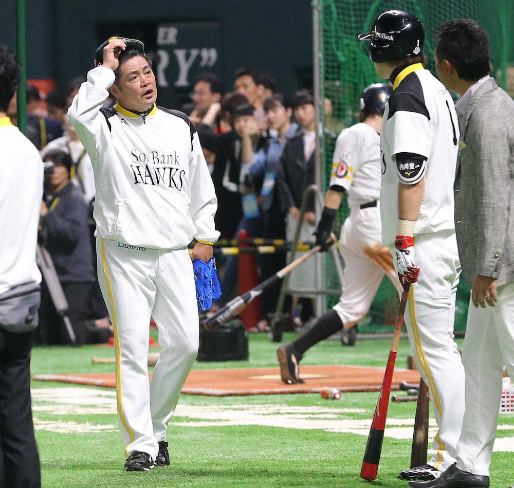 【画像・写真】ソフトB、左太もも裏違和感の内川、スタメン外れる