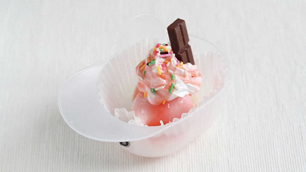 【画像・写真】ロッテ・井上、新メニュー登場でノリノリ「乳酸菌ショコラパワーで応援して」