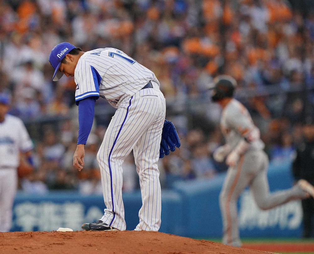 【画像・写真】DeNA・東　自己最短3回KO　巨人キラーのはずが…自己ワースト8失点「うまく波に乗れなかった」