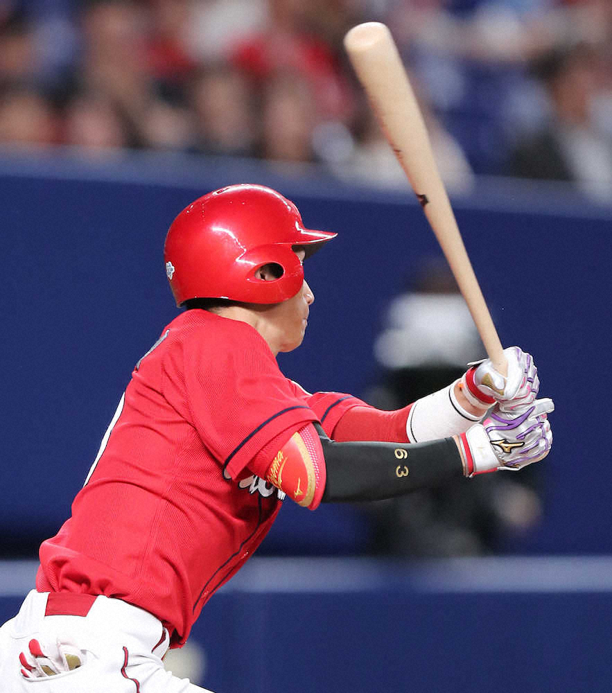 【画像・写真】広島・西川、延長10回決勝打！満塁一掃「手応えは久々によかった」