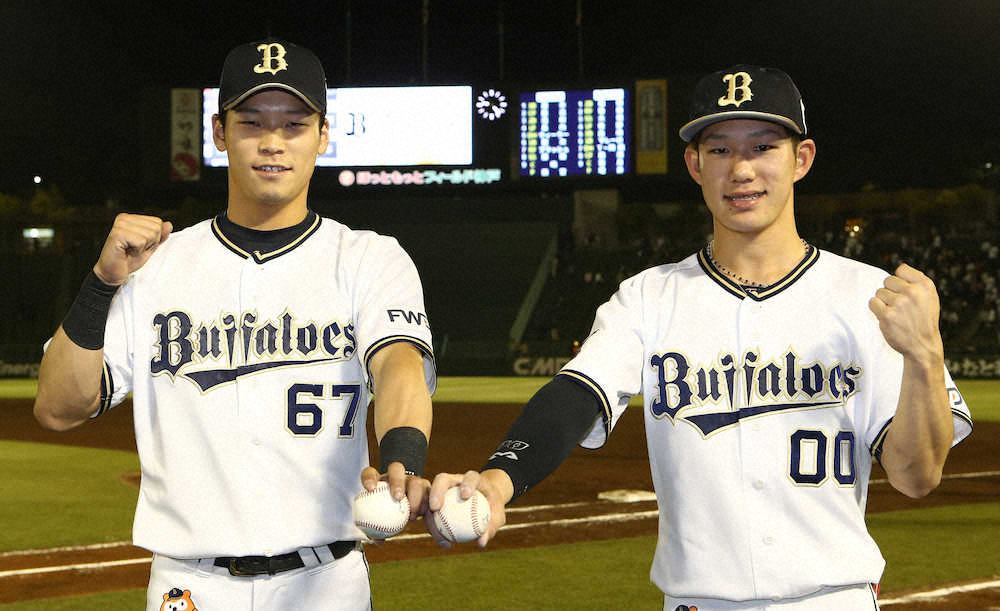 【画像・写真】オリックス・中川＆西浦がプロ1号！西浦「ダイヤモンド一周が一瞬過ぎて…」