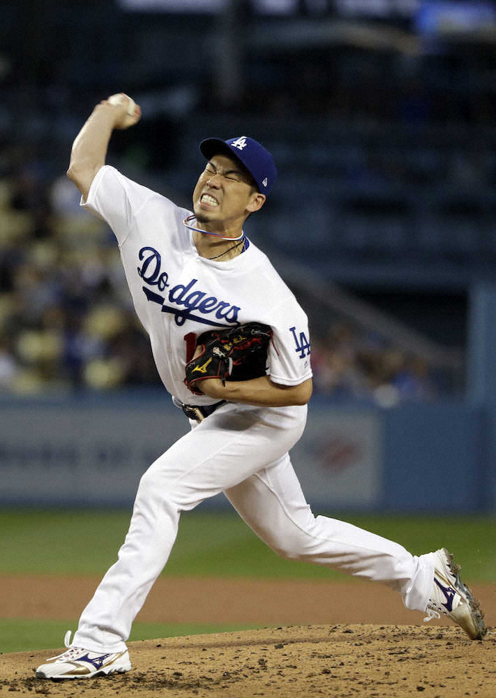 【画像・写真】マエケン　6回を1安打無失点の好投!今季4勝目の権利を持ち降板