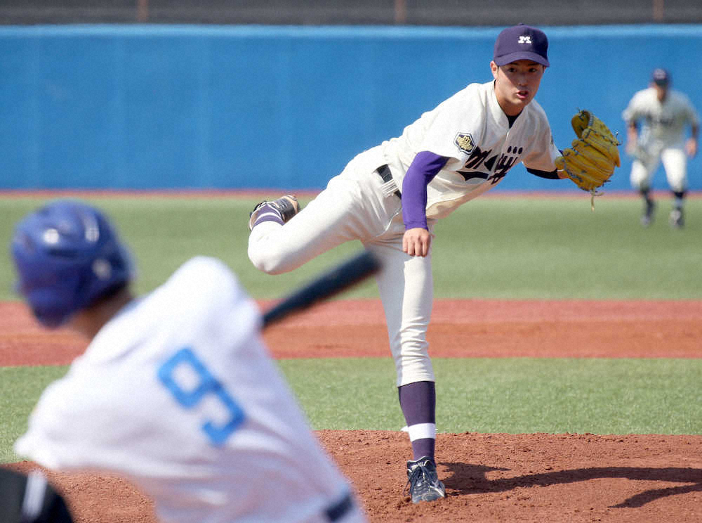 【画像・写真】ドラ1候補の明大・森下　20Kでリーグ戦初完封も「あんまり記憶がない」