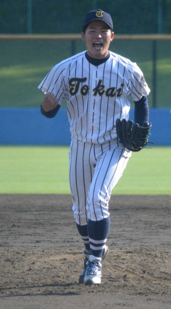 【画像・写真】東海大　ドラフト候補右腕・原田が初完封　仲間の好守に感謝「みんなのおかげ」