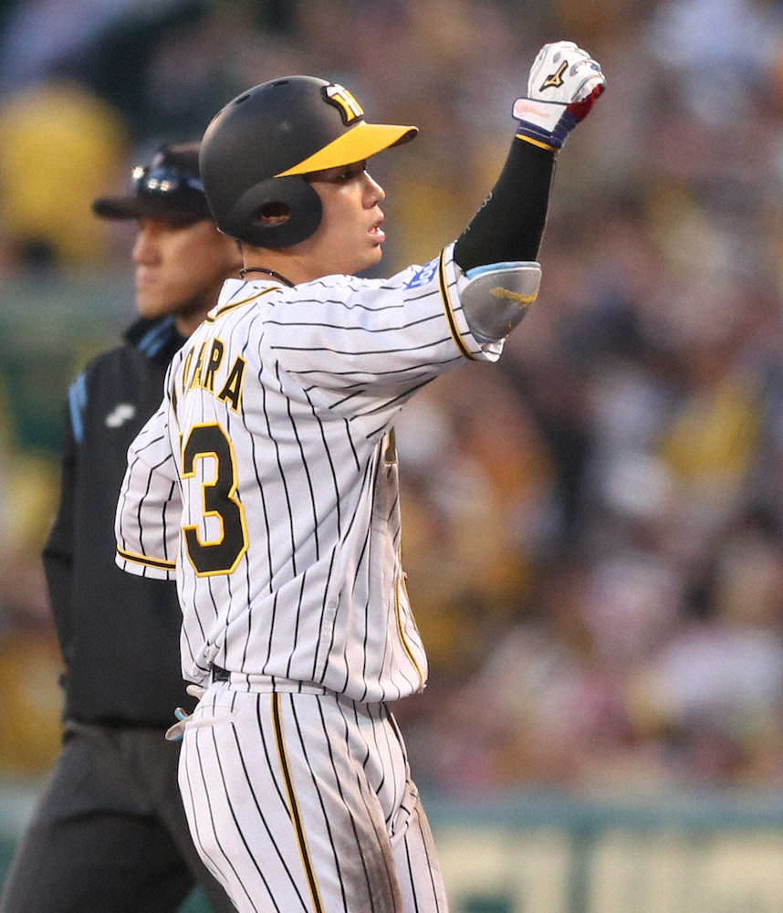 【画像・写真】阪神・糸原、意地の勝ち越し打「西さんに負けられない」