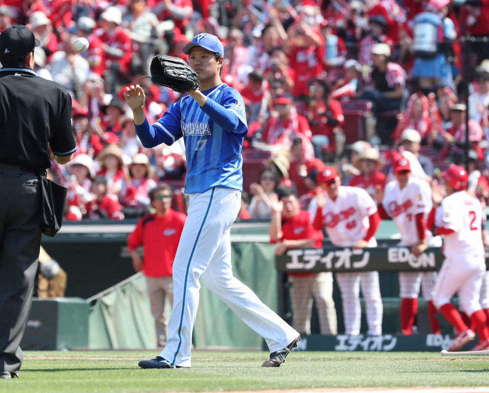 【画像・写真】DeNA・上茶谷　6度目先発で6回2失点好投もプロ初勝利ならず　味方打線が広島・ジョンソンに沈黙