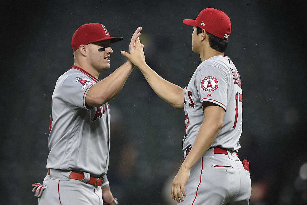 【画像・写真】大谷翔平　今季2度目マルチ「しっかりヒットゾーンに飛ばすことができた」
