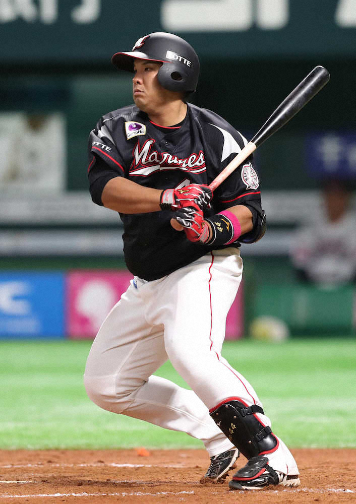 【画像・写真】ロッテ・井上　ルーキー・甲斐野から同点打　初対戦も大学時代に観戦「データは入っていた」