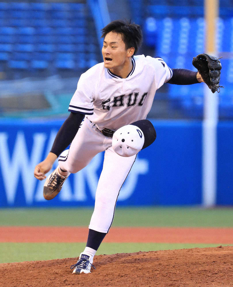 【画像・写真】延長14回引き分け…中大・清水監督、3投手完封リレーに「踏ん張ってくれた」
