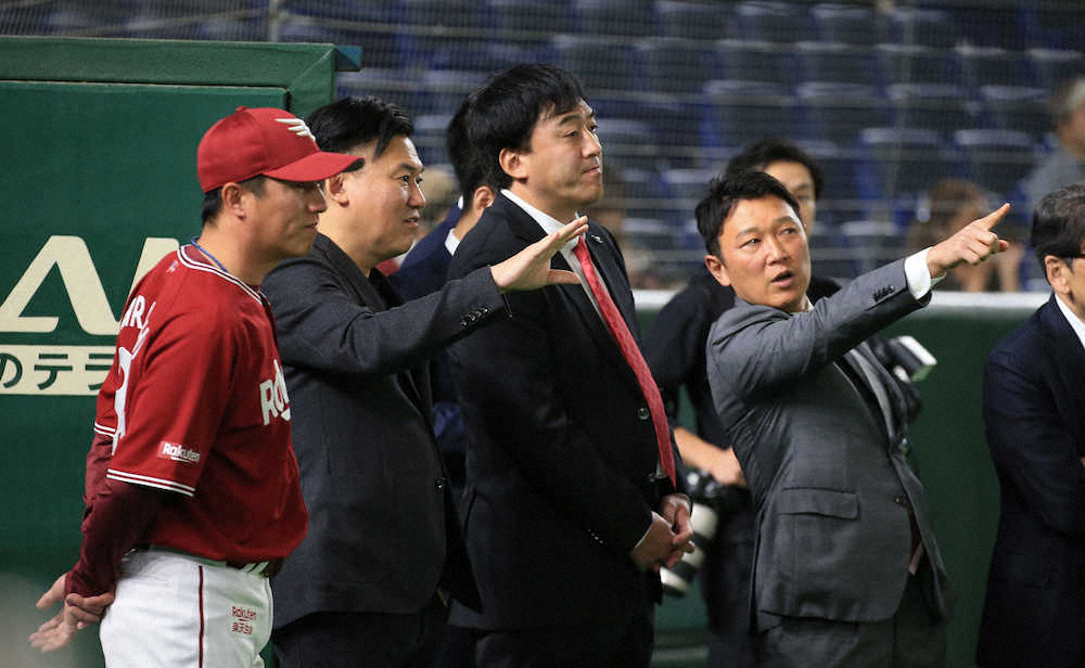 【画像・写真】楽天　三木谷オーナー観戦も屈辱零敗…辛島好投も打線は今季ワースト2安打