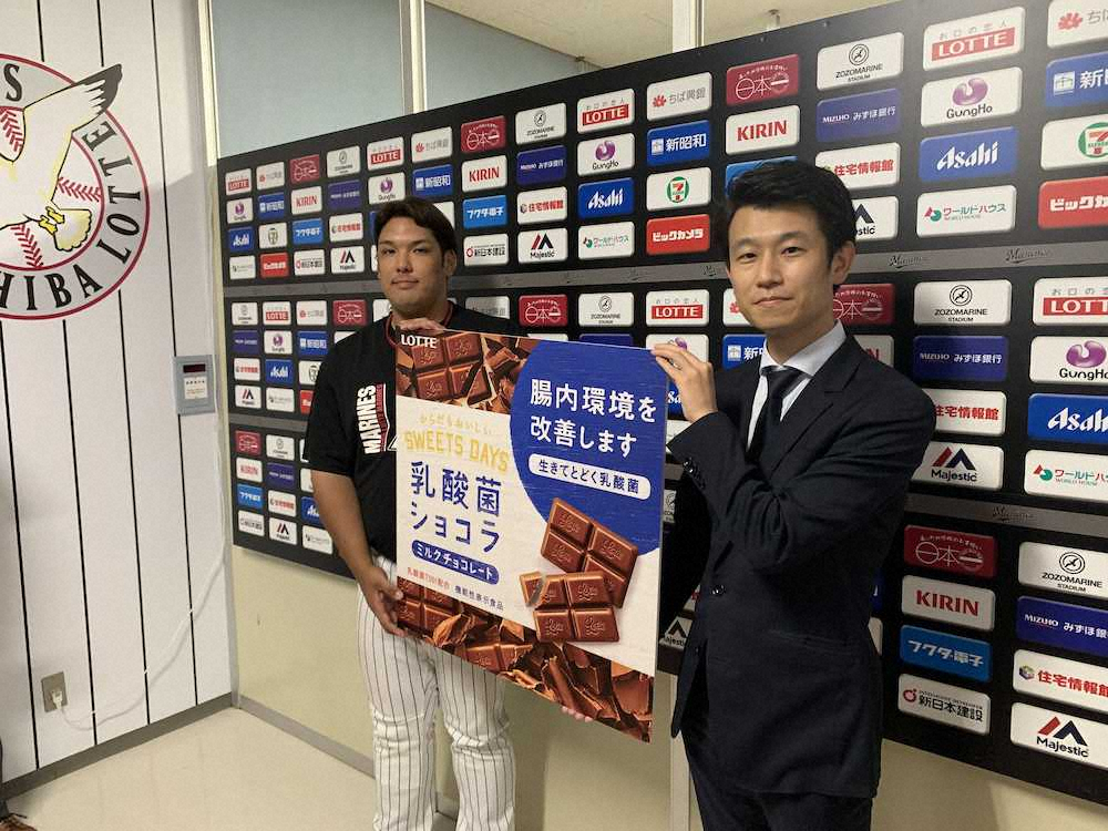 【画像・写真】ロッテ・井上　本社から球団への贈り物に感謝「ホームランを打つともらえる」