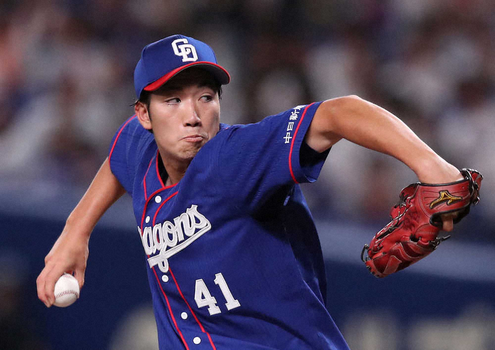 【画像・写真】中日　勝野　プロ初登板初先発で白星ならず「リズムが崩れて相手に流れが…」