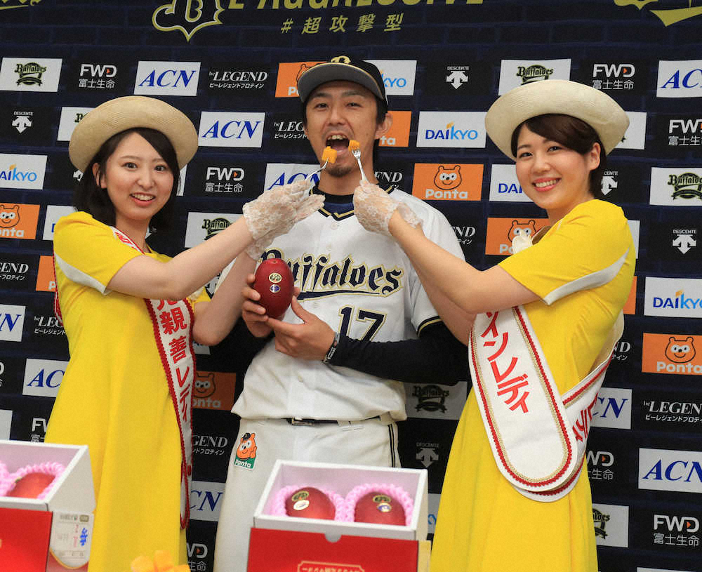 【画像・写真】オリックス・増井に“甘い援軍”キャンプ地・宮崎から陣中見舞い