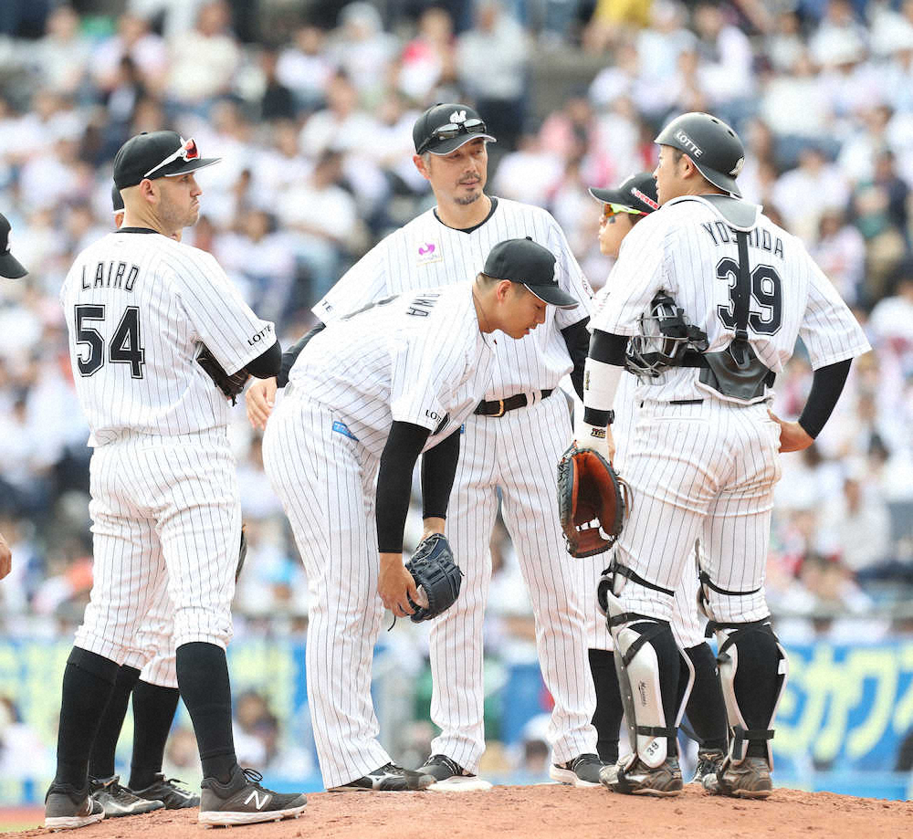 【画像・写真】ロッテ　痛恨の逆転負け…3番手の唐川が連続被弾も井口監督「僕の責任」