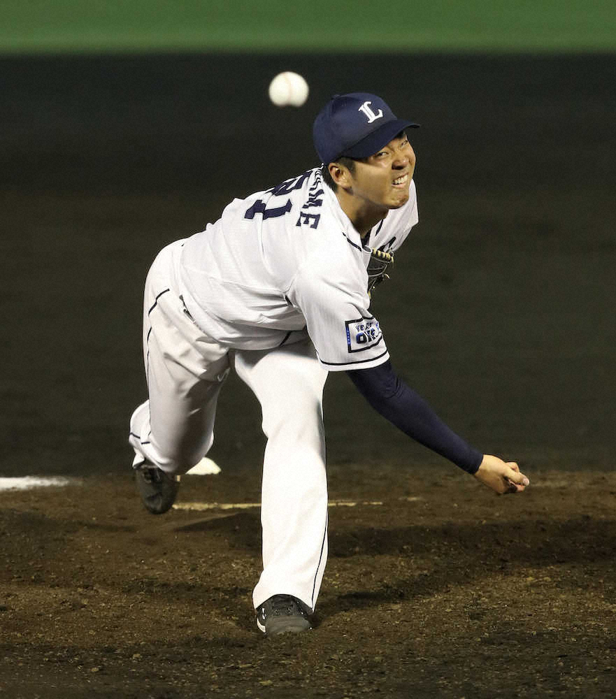 【画像・写真】力投する十亀（撮影・岡田　丈靖）